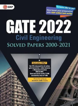 Gate 2022 Civil Engineering Solved Papers (2000-2021) by G K Publications Ltd - Paperback