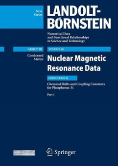 P31-NMR data, Part 1 : Nuclear Magnetic Resonance (NMR) Data : 40H1 by Vandana Gupta - Hardback