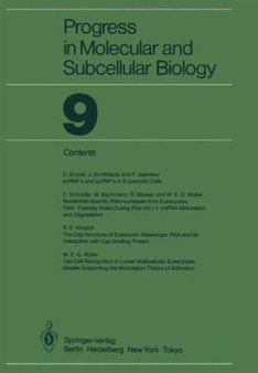 Progress in Molecular and Subcellular Biology : 9 by M. Bachmann - Paperback