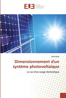 Dimensionnement d'un systeme photovoltaique by Said Amar - Paperback