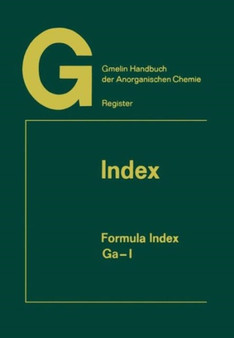Index : Formula Index Ga-I : A-Z / 10 by Rudolf Warncke - Paperback
