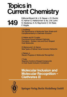 Molecular Inclusion and Molecular Recognition - Clathrates II : 149 by Edwin Weber - Paperback