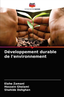 Developpement durable de l'environnement by Elahe Zamani - Paperback