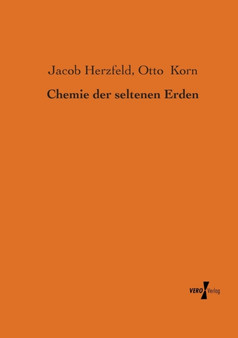 Chemie der seltenen Erden by Jacob Herzfeld - Paperback