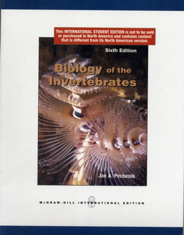 BIOLOGY OF THE INVERTEBRATES 6E by Jan Pechenik - Paperback