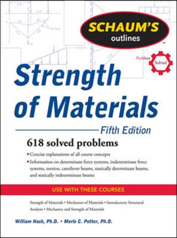 Schaum's Outline of Strength of Materials, Fifth Edition by William Nash - Paperback