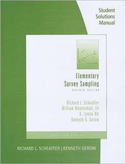 Student Solutions Manual for Scheaffer/Mendenhall/Ott/Gerow's Elementary Survey Sampling by Richard Scheaffer - Paperback