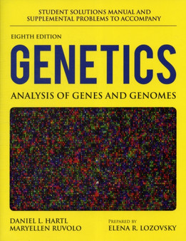 Student Solutions Manual And Supplemental Problems To Accompany Genetics: Analysis Of Genes And Genomes by Daniel L. Hartl - Paperback
