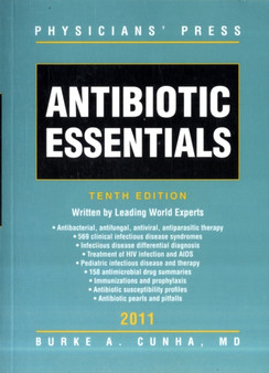 Antibiotic Essentials 2011 by Burke A. Cunha - Paperback