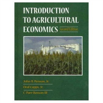 Introduction to Agricultural Economics by John B. Penson - Hardback