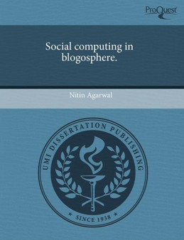 Social Computing in Blogosphere by Nitin Agarwal - Paperback