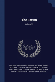 The Forum; Volume 79 by Frederic Taber Cooper - Paperback