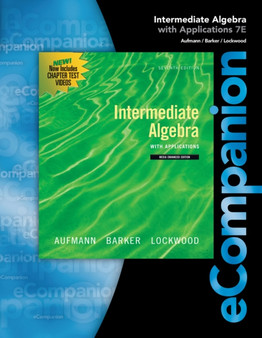 eCompanion for Aufmann/Lockwood's Intermediate Algebra by Joanne Lockwood - Paperback