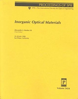 Inorganic Optical Materials by Marker - Paperback