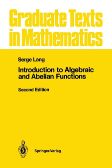 Introduction to Algebraic and Abelian Functions : 89 by Serge Lang - Paperback
