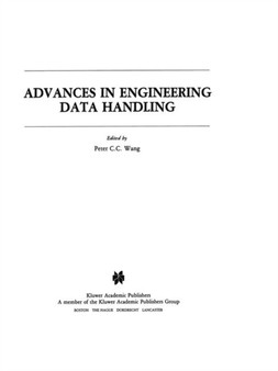 Advances in Engineering Data Handling : Case Studies by P.C.C. Wang - Paperback