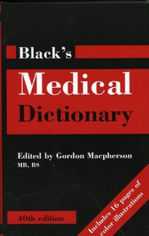 Black's Medical Dictionary by Gordon MB MacPherson - Hardback