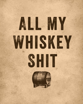 All My Whiskey Shit : Whiskey Review Notebook - Cigar Bar Companion - Single Malt - Bourbon Rye Try - Distillery Philosophy - Scotch - Whisky Gift - Orange Roar
