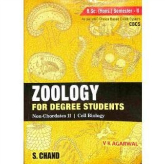 Zoology For Degree Students B.Sc by V.K . AGARWAL - Paperback