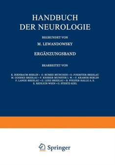 Handbuch der Neurologie : Erganzungsband Zweiter Teil 1. Abschnitt by K. Birnbaum - Paperback