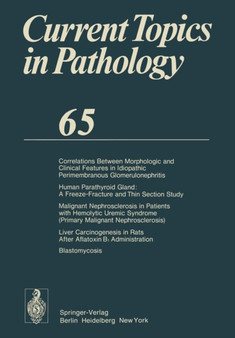 Current Topics in Pathology : Continuation of Ergebnisse der Pathologie : 65 by E. Grundmann - Paperback