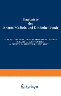 Ergebnisse der inneren Medizin und Kinderheilkunde : Dreiundzwanzigster Band : 23 by L. Langstein - Paperback
