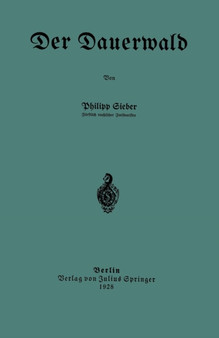 Der Dauerwald by Philipp Sieber - Paperback