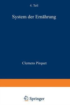 System der Ernahrung by Clemens Pirquet - Paperback