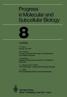 Progress in Molecular and Subcellular Biology : 8 by J.R. Bamburg - Hardback