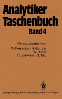 Analytiker-Taschenbuch : Band 4 : 4 by Wilhelm Fresenius - Hardback