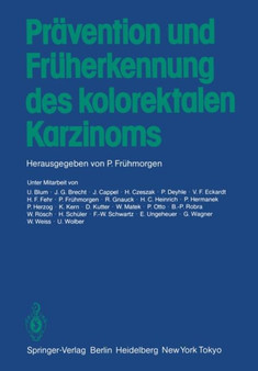 Pravention und Fruherkennung des kolorektalen Karzinoms by Peter Fruhmorgen - Paperback