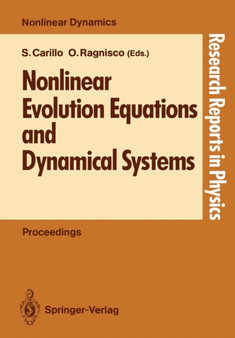 Nonlinear Evolution Equations and Dynamical Systems by Sandra Carillo - Paperback
