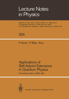 Applications of Self-Adjoint Extensions in Quantum Physics : Proceedings of a Conference Held at the Laboratory of Theoretical Physics, JINR, Dubna, USSR, September 29-October 1, 1987 : 324 by Pavel Exner - Paperback