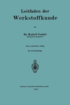 Leitfaden der Werkstoffkunde by Rudolf Jockel - Paperback