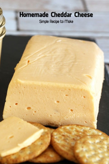 Homemade Cheddar Cheese : Simple Recipe to Make: Cookbook Homemade
