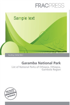 Garamba National Park by Harding Ozihel - Paperback