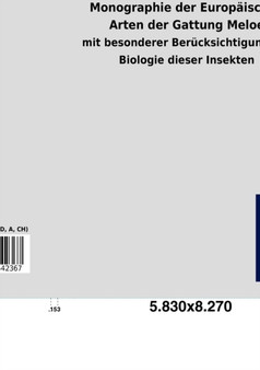 Monographie Der Europ Ischen Arten Der Gattung Meloe by Friedrich Katter - Paperback