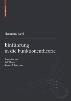 Einfuhrung in die Funktionentheorie by Hermann Weyl - Paperback