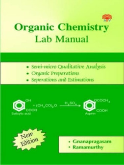 Organic Chemistry : Lab Manual by Dr.N.S. Gnanpragasam - Paperback