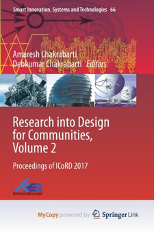 Research into Design for Communities, Volume 2 : Proceedings of ICoRD 2017 : 66 by Amaresh Chakrabarti - Paperback