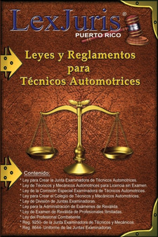 Leyes y Reglamentos para Tecnicos Automotrices. : 7 by Lexjuris de Puerto Rico - Paperback