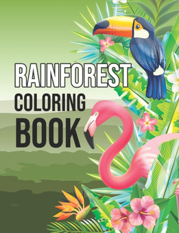 Rainforest Coloring Book : Fun Activity Rainforest Animals and Plants Coloring Book for Adults Relaxation - Protect the Wildlife Gifts for People, Magnificent Rainforest Birds Coloring Book by Creative Books Publishing - Paperback