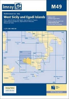 Imray Chart M49 : West Sicily and Egadi Islands by Imray - Paperback