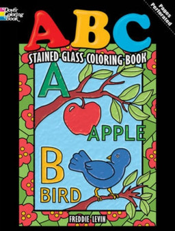 ABC Stained Glass Coloring Book by Freddie Levin - Paperback