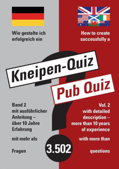 How to Create Successfully a Pub Quiz by Sabine Marquardt - Paperback