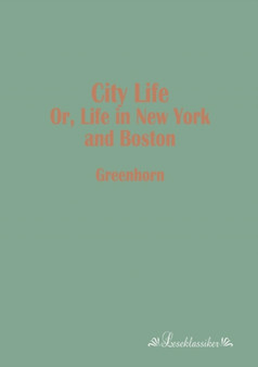 City Life : Or, Life in New York and Boston by Greenhorn - Paperback