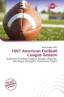 1961 American Football League Season by Jerold Angelus - Paperback