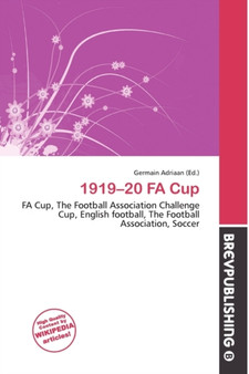 1919-20 Fa Cup by Germain Adriaan - Paperback