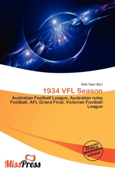 1934 Vfl Season by Niek Yoan - Paperback