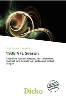 1938 Vfl Season by Delmar Thomas C Stawart - Paperback